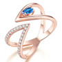 Rose Gold Color AAA+ Cubic Zircon Finger Ring