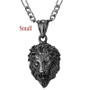 Hot Hip Hop Big Lion Head Pendant And Necklace