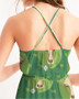 Green Cow Women's High-Low Halter Dress