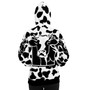 Grunge Cow Print Hoodie