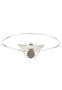 Honey Bee Sterling Silver Bangle Bracelet