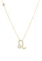 Zodiac Star Sign Pendant Necklace 22ct Gold, Leo