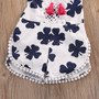 Cute Newborn Baby Girls Clover Romper Clothes 2017 Summer Sleeveless Backless Halter Jumpsuit Outfits Toddler Kids Sunsuit