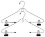 Whitmor Skirt & Blouse Hangers Vinyl Coated Black 1.3" X 15" X 10"