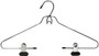 Whitmor Add-On Skirt/Blouse Hanger Set of 2 Chrome / Black