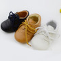 Newborn Baby Boys Girls First Walkers Shoes 3 Colors Toddler Infant Shoes Lace-Up Brand PU Leather New Arrive