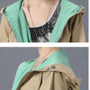 JQNZHNL Female Windbreaker 2017 Spring New fashion Hooded Loose Women Coat Slim Elegant Plus size Long Sleeves Women Coat AA366