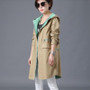 JQNZHNL Female Windbreaker 2017 Spring New fashion Hooded Loose Women Coat Slim Elegant Plus size Long Sleeves Women Coat AA366