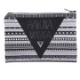Jom Tokoy 3D Printing HakunaMatata Simple Cosmetic Bags Polyester Black and white geometry for Women Travelling