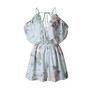 Cssayavi 2017 summer Sexy beach playsuit Off shoulder overalls elegant floral print jumpsuit romper women outfit