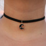 Choker Necklaces Women Black Velvet Suede Leather Chain Short Collares Fashion Jewelry Gothic 90's Bijoux Steampunk ras de cou
