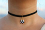 Choker Necklaces Women Black Velvet Suede Leather Chain Short Collares Fashion Jewelry Gothic 90's Bijoux Steampunk ras de cou