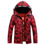 Mu Yuan Yang Fatigues Hooded Zipper Coat Men's Down Jacket Plus Size 2XL 3XL White Duck Down Jacket For Male Warm Overcoat