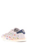 New CONVERSE ALL STAR Women's White W/ Colors Leather Sneakers, Multi Sizes