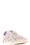 New CONVERSE ALL STAR Women's White W/ Colors Leather Sneakers, Multi Sizes