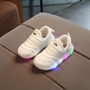 2018 Spring/Summer stars fashion LED children shoes casual pure solid color glowing sneakers kids Lovely girls boys shoes