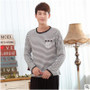 Low Price New 2017 Lovers pajamas women long-sleeved spring thin pajama sets men pure couple pajamas for men set sleepwear suit