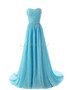 LOVONEY Vestido De Festa Chiffon Plus Size Long Evening Dress 2017 Elegant Sweetheart Formal Dresses Evening Party Gown S305