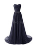 LOVONEY Vestido De Festa Chiffon Plus Size Long Evening Dress 2017 Elegant Sweetheart Formal Dresses Evening Party Gown S305