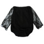 Baby Girls Lace Bodysuits Newborn Baby Bodysuits Long Sleeve Black Color Lace stitching Kids Bodysuit Infant Costume