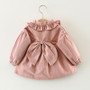 Baby girls jacket Autumn spring Baby Outerwear Infant Solid Princess Windbreakers Toddlers Outerwear Overcoats