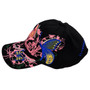 New  Black Stylish Various Butterflies Sequins Embroidery Color Block Baseball Cap For Women