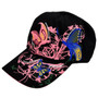 New  Black Stylish Various Butterflies Sequins Embroidery Color Block Baseball Cap For Women