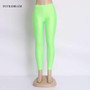 Neon Leggings New Autum 2017 Solid Candy Cotton tigth Leggins For Women Fashion Slim Workout Pants Push Up Thin Leggins HDDK0022