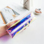 Kawaii Women Colorful Laser Transparent Cosmetic Bags Case Cosmetic Bag Makeup Pouch