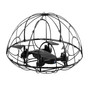 EBOYU(TM) S166HW Foldable RC Quadcopter Drone Altitude Hold &amp; Headless Helicopter w/ FPV Wifi 0.3MP Camera Ball Protector Guard