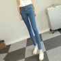 2018 New Jeans Women High Waist High Elastic Jeans Women Hot Sale American Apparel Skinny Pencil Denim Pants Fashion Feet