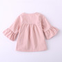 2018 New girls fashion jackets baby girls coats children outerwear kids tops flare sleeve 3 colors wholesale 17120209