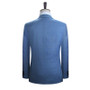 DAROuomo Mens Suit Slim Fit Casual One Button Grid Blazer Side Vent Jacket and Pant for Wedding Party