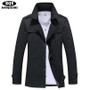 DANJIESHI Men Slim Trench Man Solid Single Breasted Coats Male Fashion Turn-down Collar Outerwear Size M-4XL 5 Colors