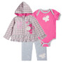 Baby Girl Clothes Set Coat Bodysuit Pants Children Cloth Suit Newborn Baby Boy Girls Clothing roupas bebes meninos kids clothes