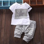 Baby boy clothes 2017 summer children clothing sets t-shirt+pants suit clothing set star printed clothes newborn tracksuit SY118