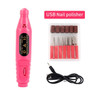 6Pcs/Set USB Charging Professional Nail Polisher Nail Electric Drills File Acrylic Manicure Tool Pedicure Machine Nail Art Tools