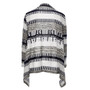 Chinese Style Casual Winter Spring Sweater Women Long Sleeve Printed Knitted Crochet Cardigan Ladies Gray Solid Sweaters Femme