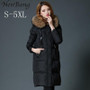 NewBang 5XL Parkas Winter Woman 2017 Down Jacket Winter Warm Thick Coat With Real Raccoon Fur Collar Windbreaker Feather Coat