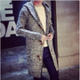 Autumn Winter Loose Long Mens Cardigans Sweaters New Fashion Big Size Jumpers Mens Hooded Sueter Knit Sweater Jersey