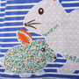 2018 Hot New Baby Girls Summer Dress Lovely Kids Girl Short Sleeve Rabbit Striped Dresses for 2-7Y Children