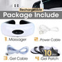 Rechargeable /Battery Electric Neck Massager& Pulse Back 6 Mode Power Control Infrared Pain Relief Neck
