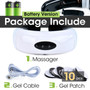 Rechargeable /Battery Electric Neck Massager& Pulse Back 6 Mode Power Control Infrared Pain Relief Neck