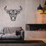 "The Bull" Hanging Metal Wall Art