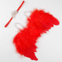 kids newborn Angel Wings Feather Wings Baby Girl hats for girls baby Shoot Hair Accessories Forcaps for boys bonet photo props