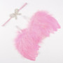kids newborn Angel Wings Feather Wings Baby Girl hats for girls baby Shoot Hair Accessories Forcaps for boys bonet photo props