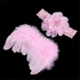 kids newborn Angel Wings Feather Wings Baby Girl hats for girls baby Shoot Hair Accessories Forcaps for boys bonet photo props