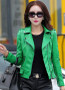 2017 spring Autumn leather jacket women motorcycle leather clothing women's plus size 3XL slim short jacket small leather jacket