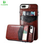 Wallet Card Slot Retro PU Leather Phone Cases for iPhone