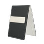 Men Faux Leather Clip Slim Wallet